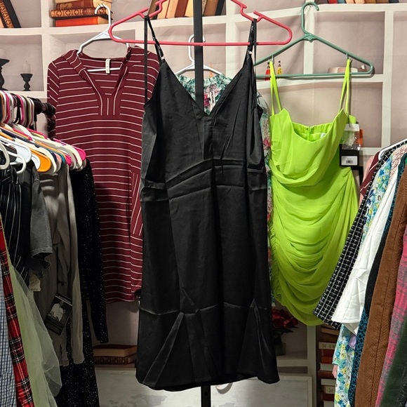 She + Sky dress with adjustable straps Black Dress with Gold Accents - Picture 7 of 7